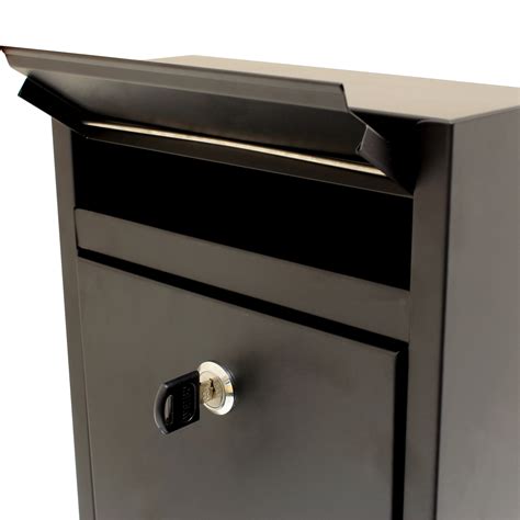 letter box steel|lockable letterbox.